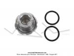 Bouchon de rservoir - 30mm - Acier chrom - avec logo Peugeot - pour Peugeot 103