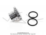 Bouchon de rservoir - 30mm - Acier chrom - avec logo Peugeot - pour Peugeot 103