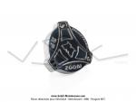 Bouchon de rservoir tricorne -  visser - 30mm - Acier chrom - avec logo  M  - pour Mobylette MBK 51