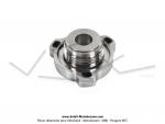 Bouchon de rservoir tricorne -  visser - 30mm - Acier chrom - avec logo  M  - pour Mobylette MBK 51