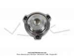 Bouchon de rservoir tricorne -  visser - 30mm - Acier chrom - avec logo  M  - pour Mobylette MBK 51