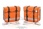 Sacoches Sporfabric V15CO Orange Mandarine pour SoleX / Mobylettes Motobcane Motoconfort MBK Peugeot (la paire)