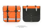 Sacoches Sporfabric V15CO Orange Mandarine pour SoleX / Mobylettes Motobcane Motoconfort MBK Peugeot (la paire)