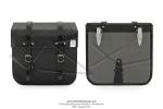 Sacoches Sporfabric S15CO Noires pour SoleX / Mobylettes Motobcane MBK Peugeot (la paire)