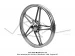 Roues (jantes) aluminium compltes grises 17 x1.6 type Bernardi pour Peugeot 103 SP / MVL / Chrono / Vogue (la paire)