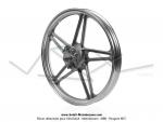 Roues (jantes) aluminium compltes grises 17 x1.6 type Bernardi pour Peugeot 103 SP / MVL / Chrono / Vogue (la paire)