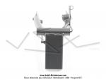 Bras oscillant rond gris pour Mobylette Motobcane / MBK 881