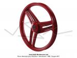Paire de roues (jantes) aluminium compltes rouges 17 x1.6 type Grimca pour Peugeot 103 SP / MVL