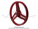 Paire de roues (jantes) aluminium compltes rouges 17 x1.6 type Grimca pour Peugeot 103 SP / MVL