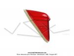 Cabochon de feu rouge type Manducher - Non Alumite - Avec support d'ampoule - Annes 60 pour Mobylette Motobcane Motoconfort (Import)