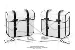 Sacoches Sporfabric S15CO Blanches pour SoleX Mobylette Motobcane MBK Peugeot (la paire)
