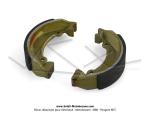Mchoires de frein  tambour - 100x23mm - VSX - type Leleu pour Mobylette Motobcane Motoconfort MBK 88 / 89 / 92 / 881 (la paire)