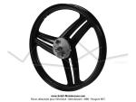 Roues (jantes) aluminium compltes noires 17 x1.6 type Grimca pour Peugeot 103 SP / MVL (la paire)