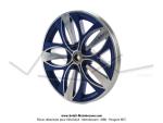Poulie Alu (plateau) bleue - 11 dents - pour Peugeot 103
