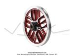 Poulie Alu (plateau) rouge - 11 dents - pour Peugeot 103