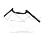 Guidon - Noir - pour Mobylette MBK 51 Magnum Racing / Rock Racing