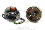 Allumage lectronique (Volant-magntique complet) type  Moriyama  - Zingu jaune - pour Mobylette Motobcane MBK 51 / 41 / 881 (AV10)