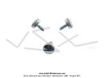 Vis de carter moletes (Lot de 3) pour Mobylette Motobcane Motoconfort MBK M5x0,9 x lg.11