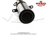 Coude pour Pot d'chappement  pompe Kenji Vario - Verni - pour Peugeot 103 SPX / RCX / FUN / MVX / SPECTRUM / CLIP (avec kick - Sortie  gauche)
