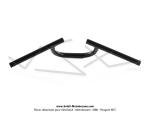 Guidon Noir pour MBK Mag Max, Roadster, Limited