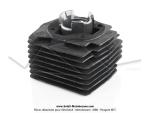 Cylindre / Piston complet -  bride - type Origine - 39mm - 50cc - TRANSVAL - pour Mobylettes MBK Dakota / Kansas / Phenix ( air)
