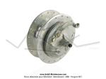 Moyeu de roue avant 100mm  36 trous Leleu pour Mobylette Motobcane Motoconfort MBK 89 / 92 / 881U