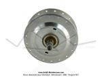 Moyeu de roue avant 100mm  36 trous Leleu pour Mobylette Motobcane Motoconfort MBK 89 / 92 / 881U