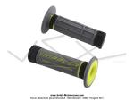 Poignes de guidon (Revtements) - Doppler - Grip 3D Gris / Noir / Jaune fluo