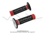 Poignes de guidon (Revtements) - Doppler - Grip 3D Noir / Blanc / Rouge