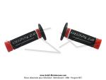 Poignes de guidon (Revtements) - Doppler - Grip 3D Noir / Blanc / Rouge