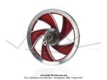 Poulie Alu (plateau) Rouge - 11 dents - pour Peugeot 103