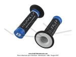 Poignes de guidon (Revtements) - Doppler - Grip 3D Noir / Blanc / Bleu