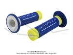 Poignes de guidon (Revtements) - Doppler - Grip 3D Bleu / Blanc / Jaune fluo