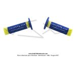 Poignes de guidon (Revtements) - Doppler - Grip 3D Bleu / Blanc / Jaune fluo