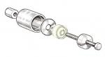 Outils Motobcane : Arrache Silent-bloc / Flexibloc  361  pour Mobylette Motobcane Motoconfort MBK