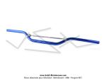 Guidon de cross aluminium anodis bleu 22