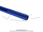 Guidon de cross aluminium anodis bleu 22