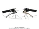 Poigne de gaz (acclrateur) et de frein gauche -  levier Chrom pour Mobylette Motobcane / MBK 51 