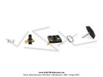 Interrupteur de phare complet pour Mobylette Motobcane / MBK 41 51 85 88 (3 cosses)