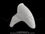 Garde-boue avant blanc FACO pour scooter Piaggio NRG / NTT