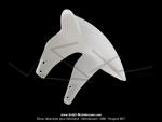 Garde-boue avant blanc FACO pour scooter Piaggio NRG / NTT