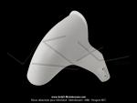 Garde-boue avant blanc FACO pour scooter Piaggio NRG / NTT