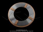 Jonc plastique chrom 7x10mm de poutre centrale (Enjoliveur / Baguette) pour SoleX / Mobylette Motobcane / Motoconfort / MBK / Peugeot (le mtre)