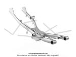 Bras oscillant long Gris - version 88'/90's - pour Peugeot 103 SP / MV / MVL (...)