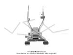 Bras oscillant long Gris - version 88'/90's - pour Peugeot 103 SP / MV / MVL (...)