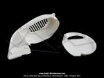 Cache allumage et prise d'air blanc FACO pour MBK BOOSTER / ROCKET / SPIRIT / NEXT / STUNT