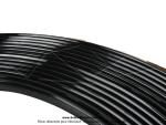 Jonc plastique noir 7x10mm de poutre centrale (Enjoliveur / Baguette) pour Peugeot 103 (le mtre)