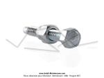 Vis tendeur de chaine / Rglage de roue - M5x0.8 - Lg.35mm pour Mobylette Motobcane / MBK (x1 pc)