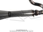 Pot d'chappement  Pompe OverB KT70 - Vernis - Silencieux gris - Complet - pour mobylette Peugeot 103 (Article non homologu - Interdit sur voie publique - Rserv  la comptition sur terrain priv