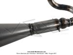 Pot d'chappement  Pompe OverB KT70 - Vernis - Silencieux gris - Complet - pour mobylette Peugeot 103 (Article non homologu - Interdit sur voie publique - Rserv  la comptition sur terrain priv
